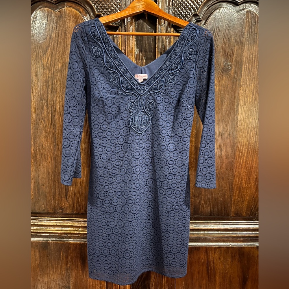 Navy Blue Lily Pulitzer Dress - Size S